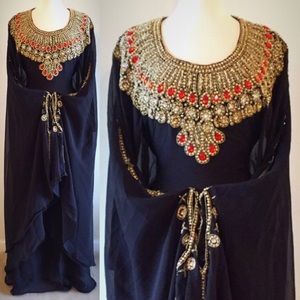 Crystal beaded Kaftan